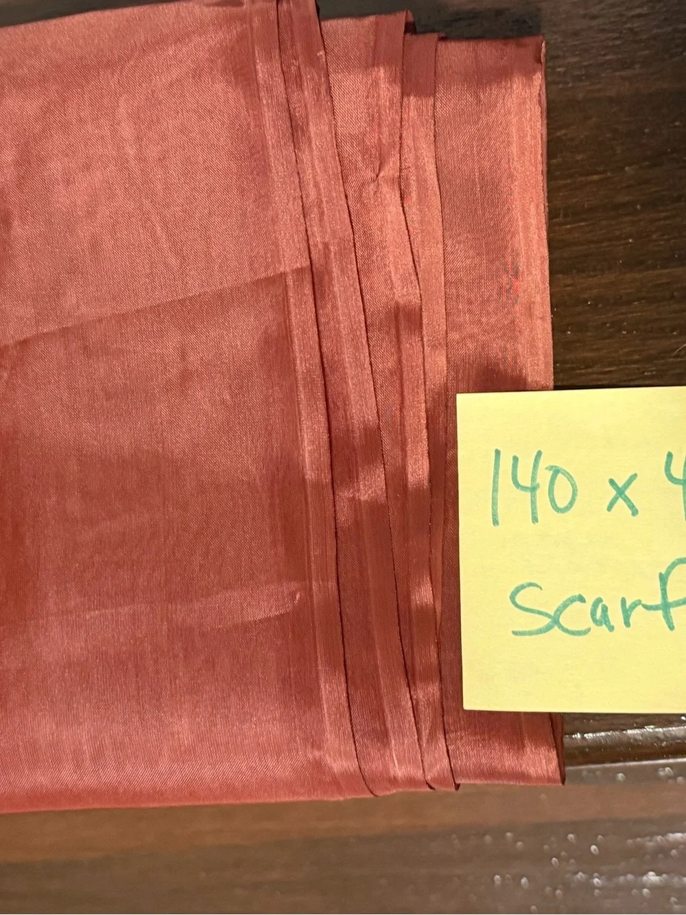 Window treatment sheer scarf